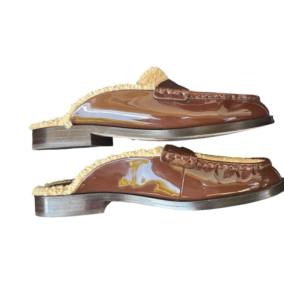 Paige Emmet Loafer Flats in Brown and Cream size 9 - Picture 5 of 6